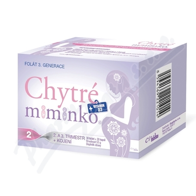 Chytré miminko metylfolát 2 s DHA —30 tablet + 30 kapslí