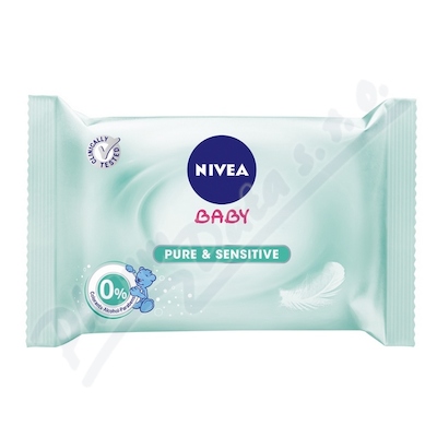 Nivea Baby čist.ubrousky Sensitive—63ks 