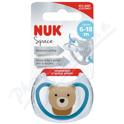 NUK Dudlík Space SI V2(6-18m) BOX —1 ks