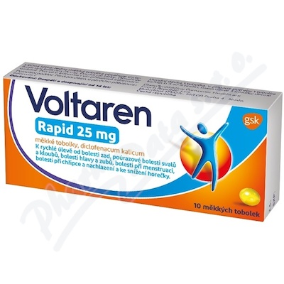 Voltaren Rapid 25 mg cps.mol. 10 I—10 tobolek