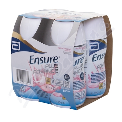 Ensure Plus Advance příchuť jahoda—4x220 ml