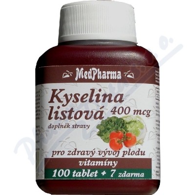 MedPharma Kyselina listová 400mcg —67 tablet