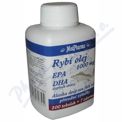 MedPharma Rybí olej 1000mg+EPA+DHA—107 tablet