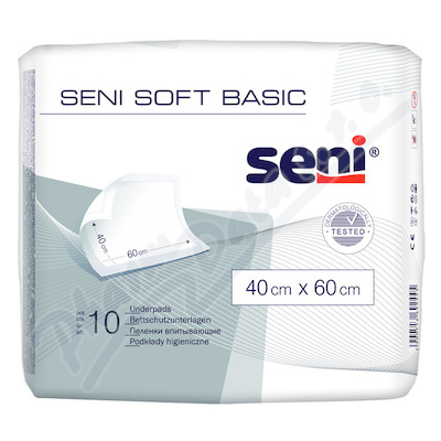 Seni Soft Basic Podložky absorpční—60x40 cm, 10 ks