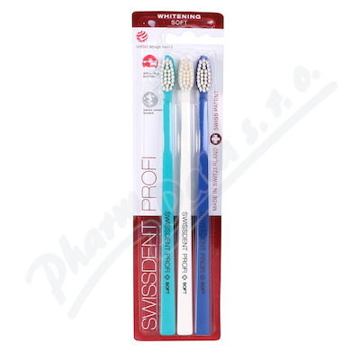 Swissdent Profi Whitening-Soft zubní kartáček—2+1 ks