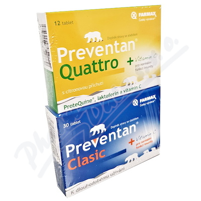 Preventan Clasic + Quattro citron—30+12 tablet