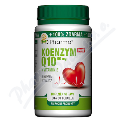 Koenzym Q10 Forte 60mg +Vitamín E—30+30 tobolek