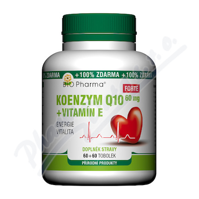 Koenzym Q10 Forte 60mg +Vitamín E—60+60 tobolek