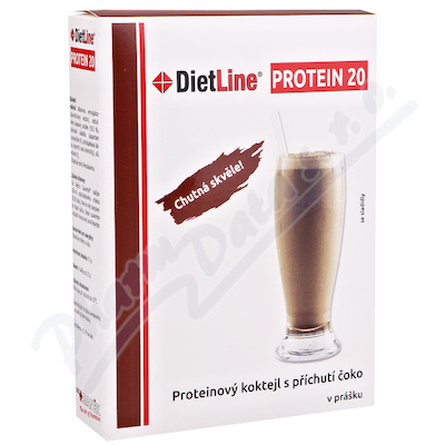 DietLine Protein 20 Koktejl Čoko —3 sáčky