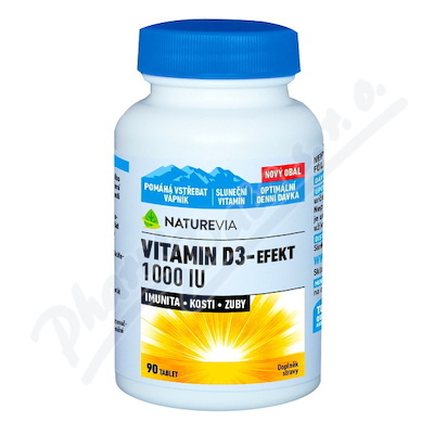 NatureVia Vitamin D3-Efekt 1000IU—90 tablet