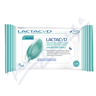 Lactacyd Antibakteriální ubrousky—15 ks