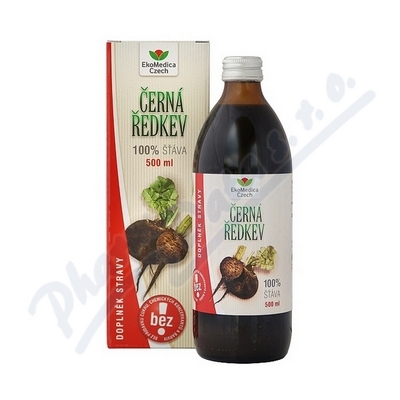 Ekomedica Černá ředkev 100% šťáva—500 ml
