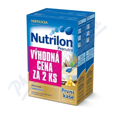 Nutrilon kaše mléčná vanilková 4m—akce 2x225 g