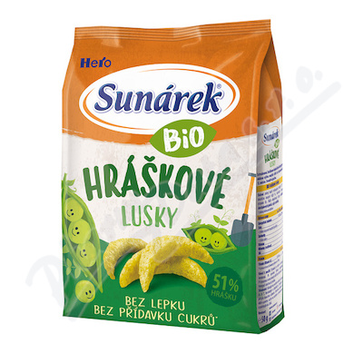 Sunárek Bio křupky hráškové lusky—50 g