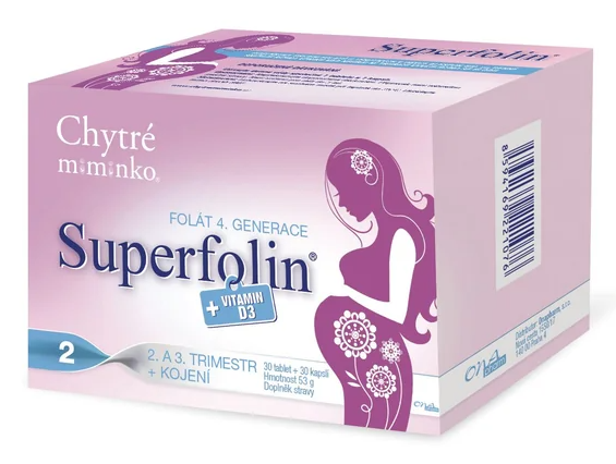 Chytré miminko Superfolin 2 Mama —30 tablet + 30 kapslí