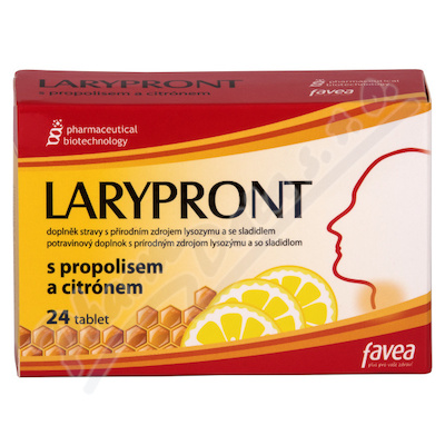 Larypront s propolisem a citrónem—24 tablet