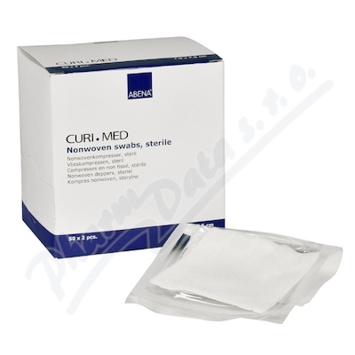 Curi-Med Kompres sterilní netkaný—7,5 x 7,5cm 50x2 ks