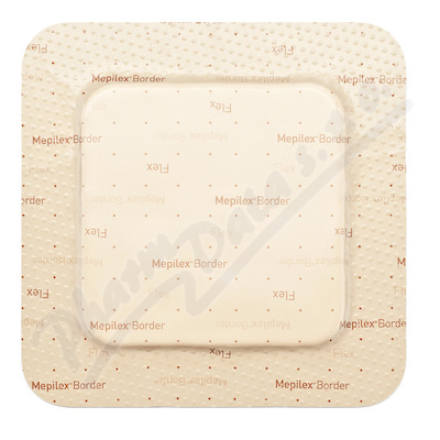 Mepilex Border Flex  7,5 x 7,5 cm—5 ks, samolepící absorpční pěnové kryt