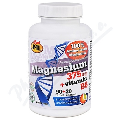 JML Magnesium 375mg + vitamin B6—90+30 tablet