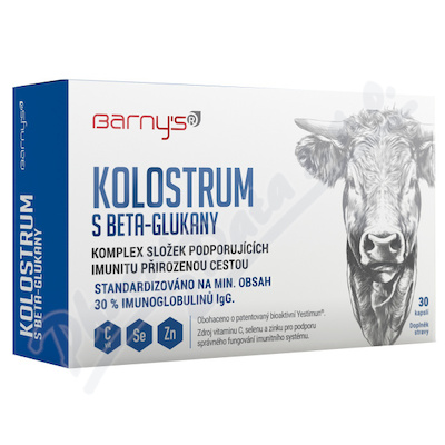Barny´s Kolostrum s beta-glukany—30 tobolek