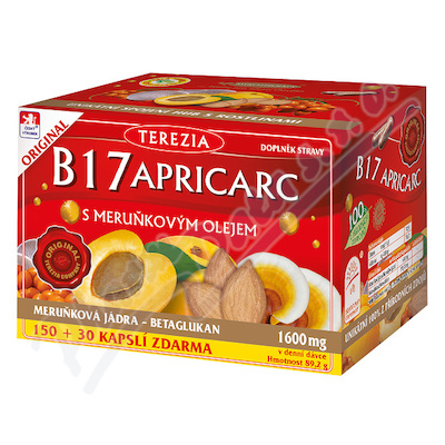 B17 Apricarc s meruňkovým olejem—180 tobolek