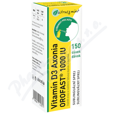 Axonia Orofast Vitamín D3 1000IU—sprej, 30 ml