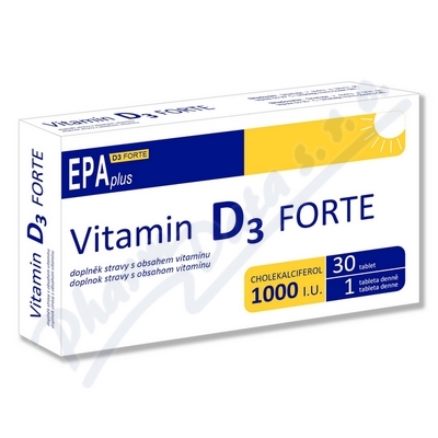 Vitamín D3 Forte 1000IU EPA plus—30 tablet
