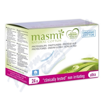 Vložky slipové Masmi ultratenké—z organické bavlny, 24ks