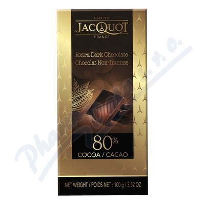 Jacquot Extra hořká čokoláda 80%—100 g