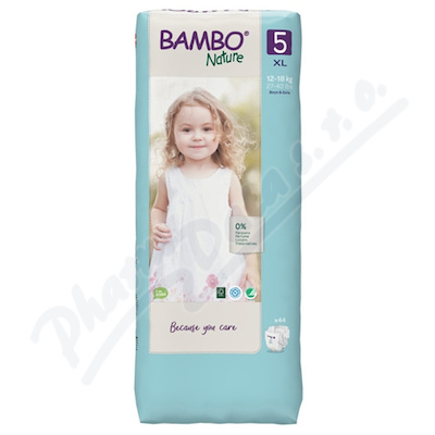 Bambo Nature Pants 5 XL 12-18 kg—plenkové kalhotky 44 ks