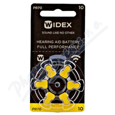 Baterie do naslouchadel Widex 10—6 ks