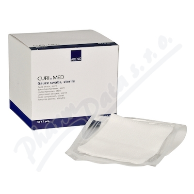 Curi-Med Gáza kompresní sterilní—10x10cm, 100 ks