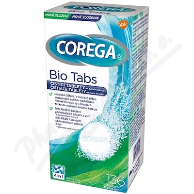 Corega Bio Tabs čisticí tablety—136 ks