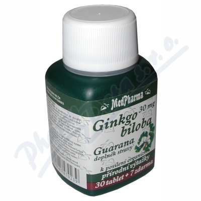 MedPharma Ginkgo biloba+guarana—37 tobolek