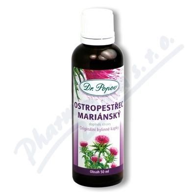 Dr.Popov Ostropestřec mariánský— Originalní bylinné kapky, 50 ml