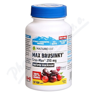 NatureVia Max Brusinky Cran-Max—90+18 tablet