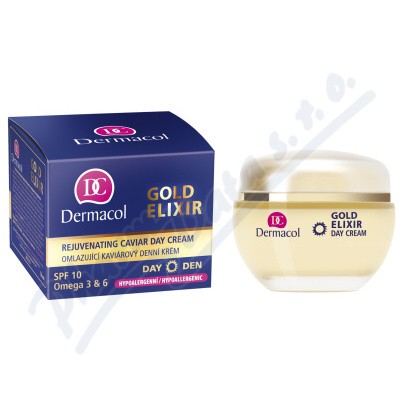 Dermacol Gold Elixir Denní krém—Omlazující kaviárový denní krém, 50 ml