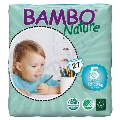 Kalhotky Absorpční Dětské Bambo—12-22 kg, 1200 ml, suchý zip, 27 ks
