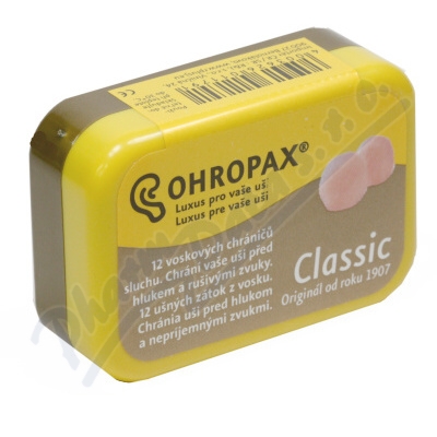 Chránič sluchu Ohropax Classic —12 ks