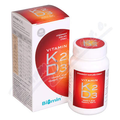 Biomin Vitamin K2+D3 1000 I.U.—60 tobolek