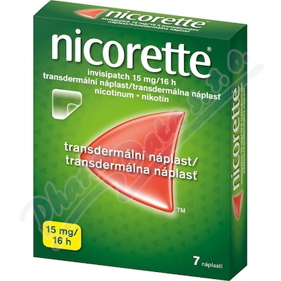 Nicorette Invisipatch 15mg/16h—transderm.náplast 7 ks