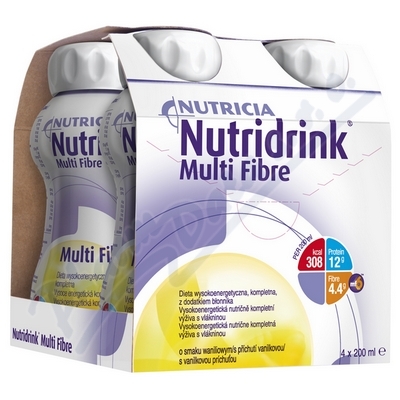 Nutridrink Multi Fibre Vanilka—4x200 ml