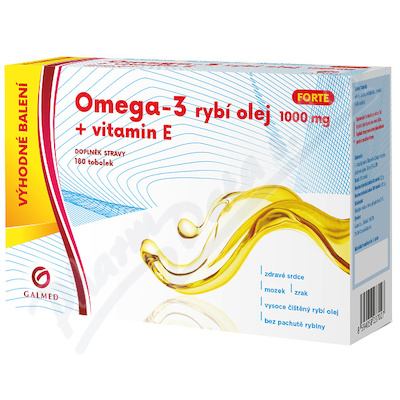 Galmed Omega-3 rybí olej forte—180 tobolek