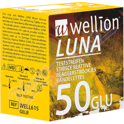 Testovací proužky Wellion Luna—50 ks
