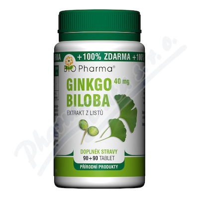 Bio-Pharma Ginkgo Biloba 40mg—90+90 tablet