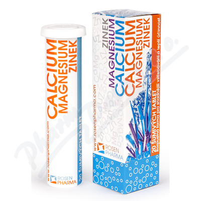 Rosen Calcium Magnesium Zinek—20 šumivých tablet