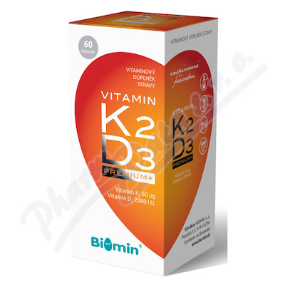Biomin Vitamin K2+D3 PREMIUM+—60 tobolek