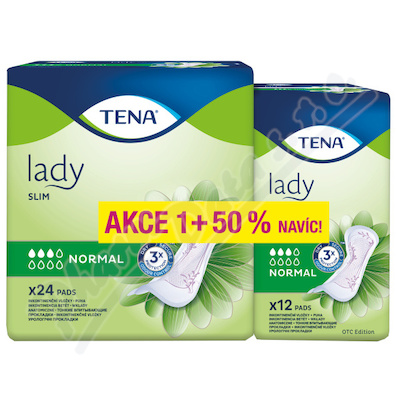 TENA Lady Slim Normal +50% navíc—24 + 12 ks zdarma