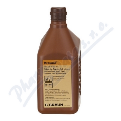 Braunol kožní roztok—75mg/g, 1000 ml