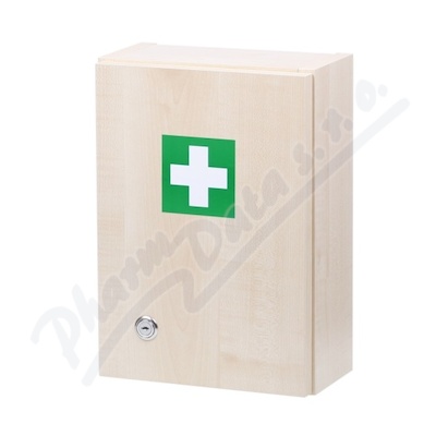 Lékárnička - dřevěná, prázdná—330x230x120mm